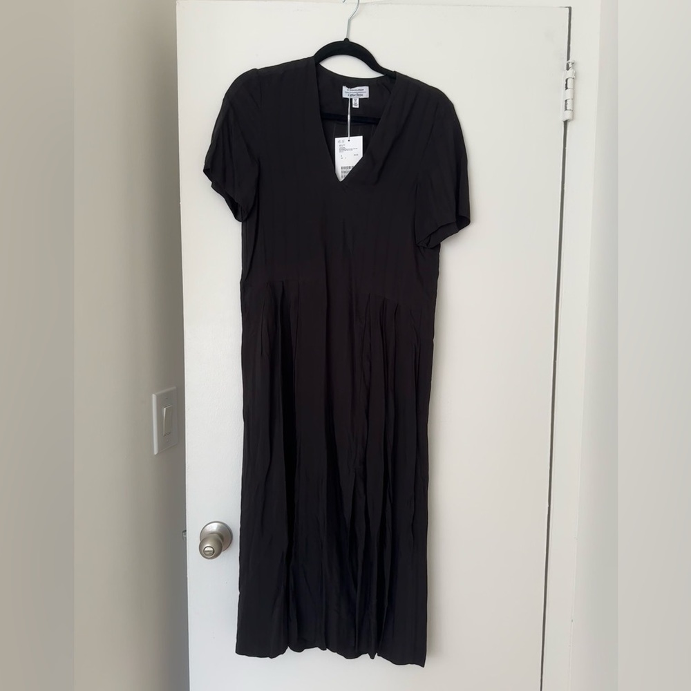 NWT Other Stories Black Midi Dress, Size 2